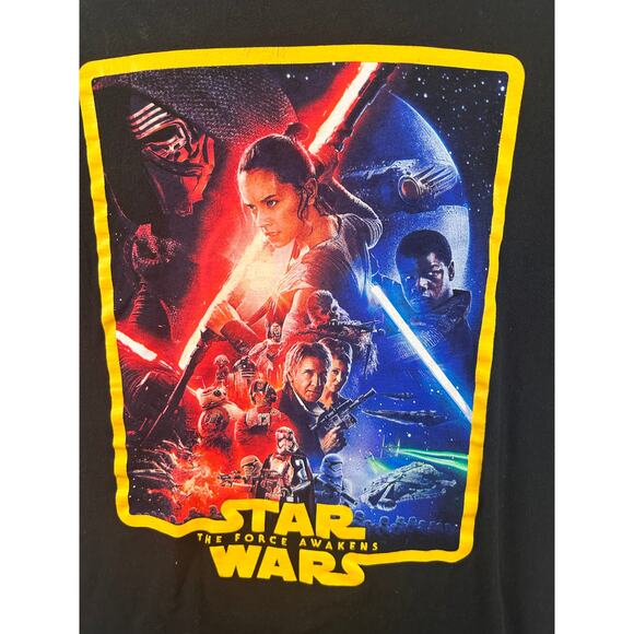 Star Wars The Force Awakens Galaxy Premiere Black Graphic Tee Men’s Medium - Picture 6 of 6